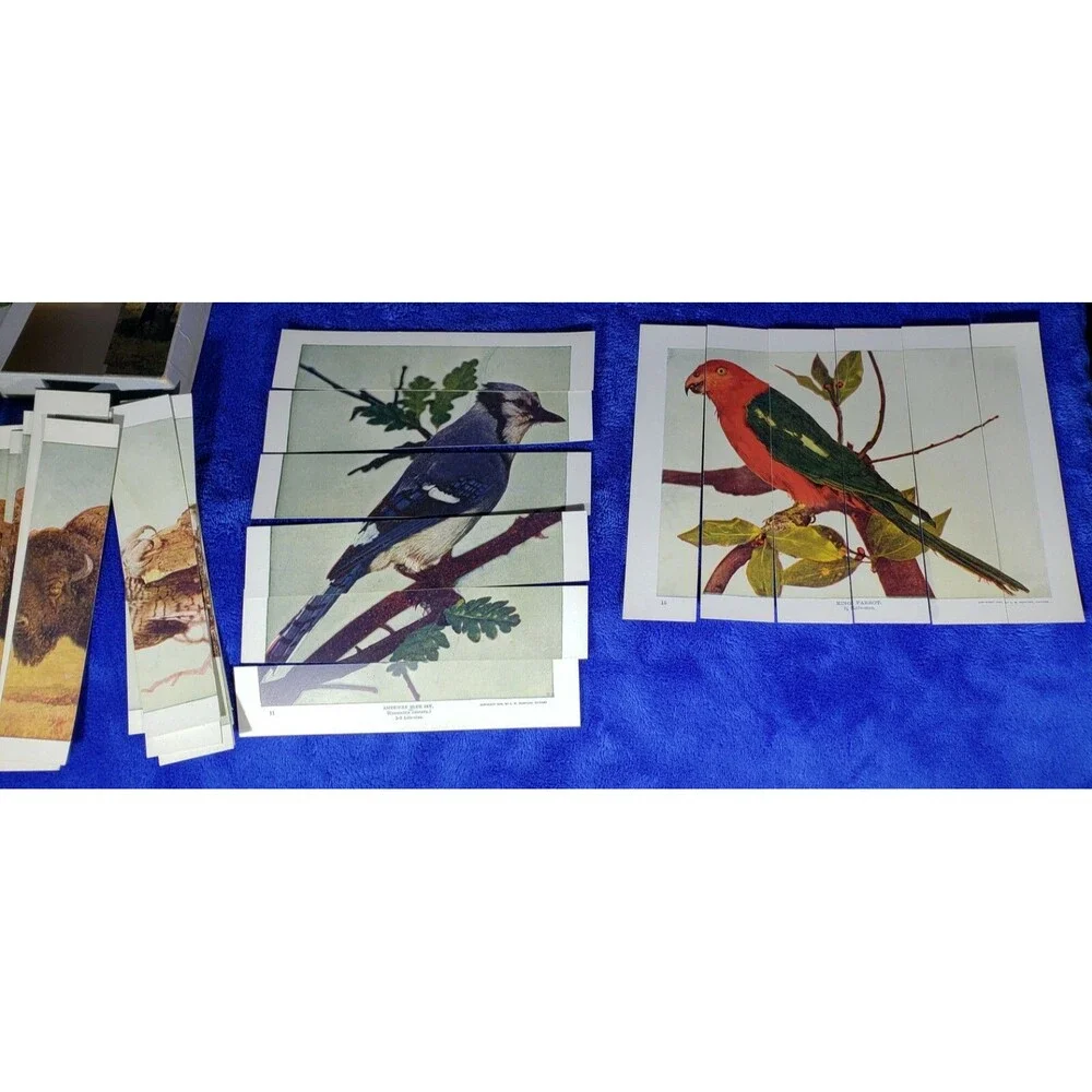 Antique Games: 1900/01 Ideal Sectional Animals & Anagrams by Milton Bradley Co.